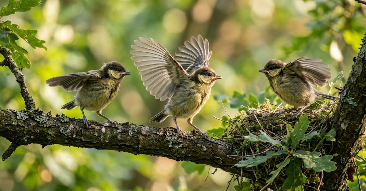Ce détail sur la branche qui indique que les oisillons vont senvoler