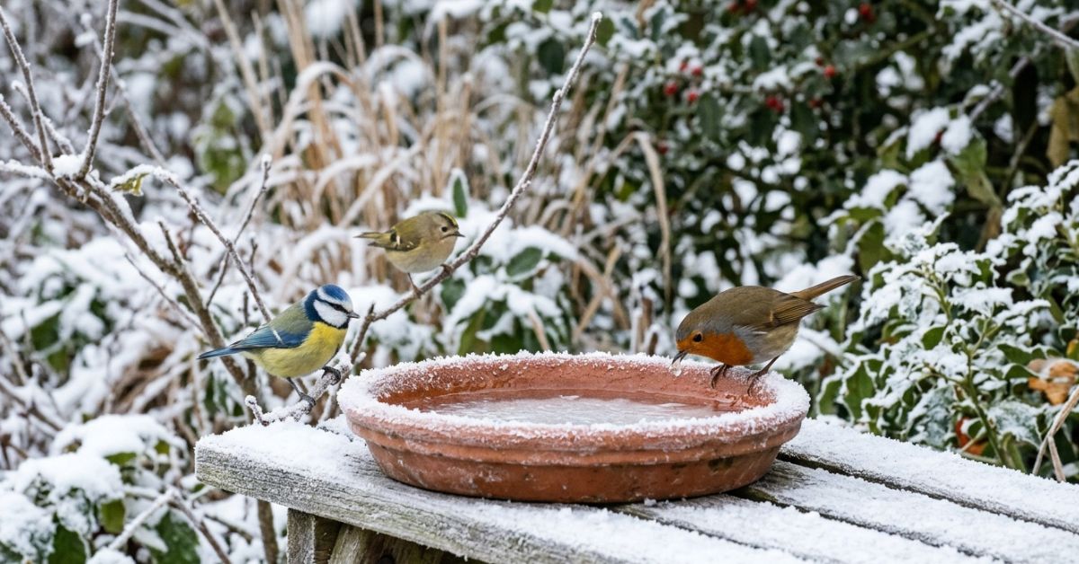 Ce petit abreuvoir en terre cuite à 3 euros sauve les oiseaux du gel