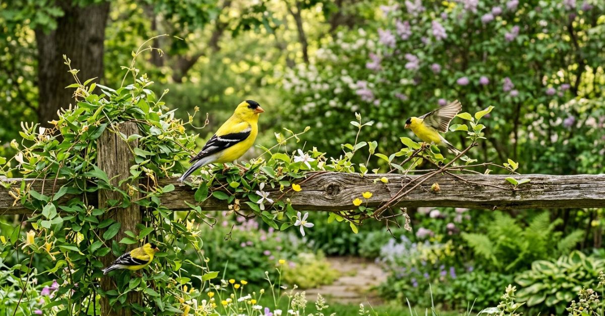 Cette liane sauvage à planter fait revenir le chardonneret en 3 semaines