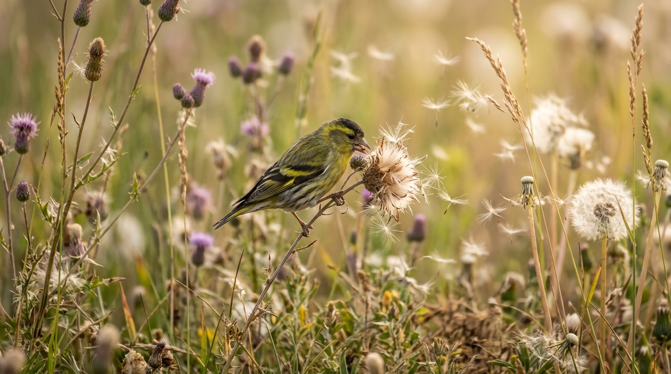Cette herbe folle que les jardiniers coupent trop tôt nourrit les tarins