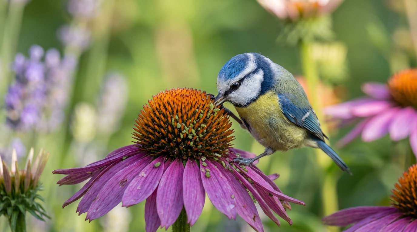 Cette fleur de jardin que les mésanges adorent vider de ses pucerons